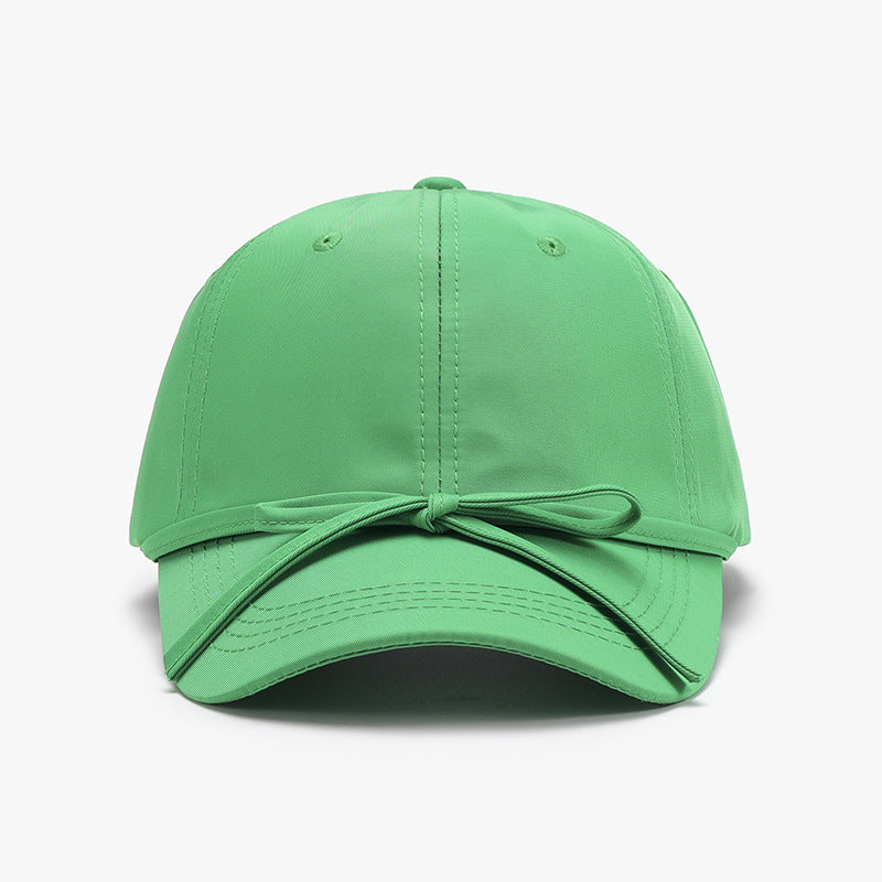 Solid Color Bow Knot Baseball Cap