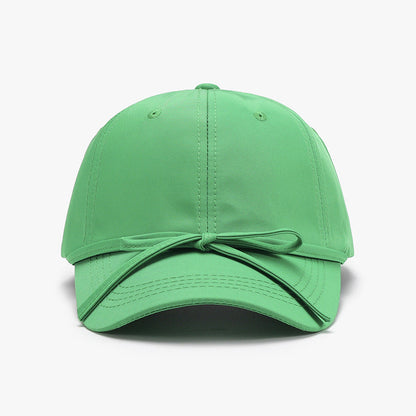 Solid Color Bow Knot Baseball Cap