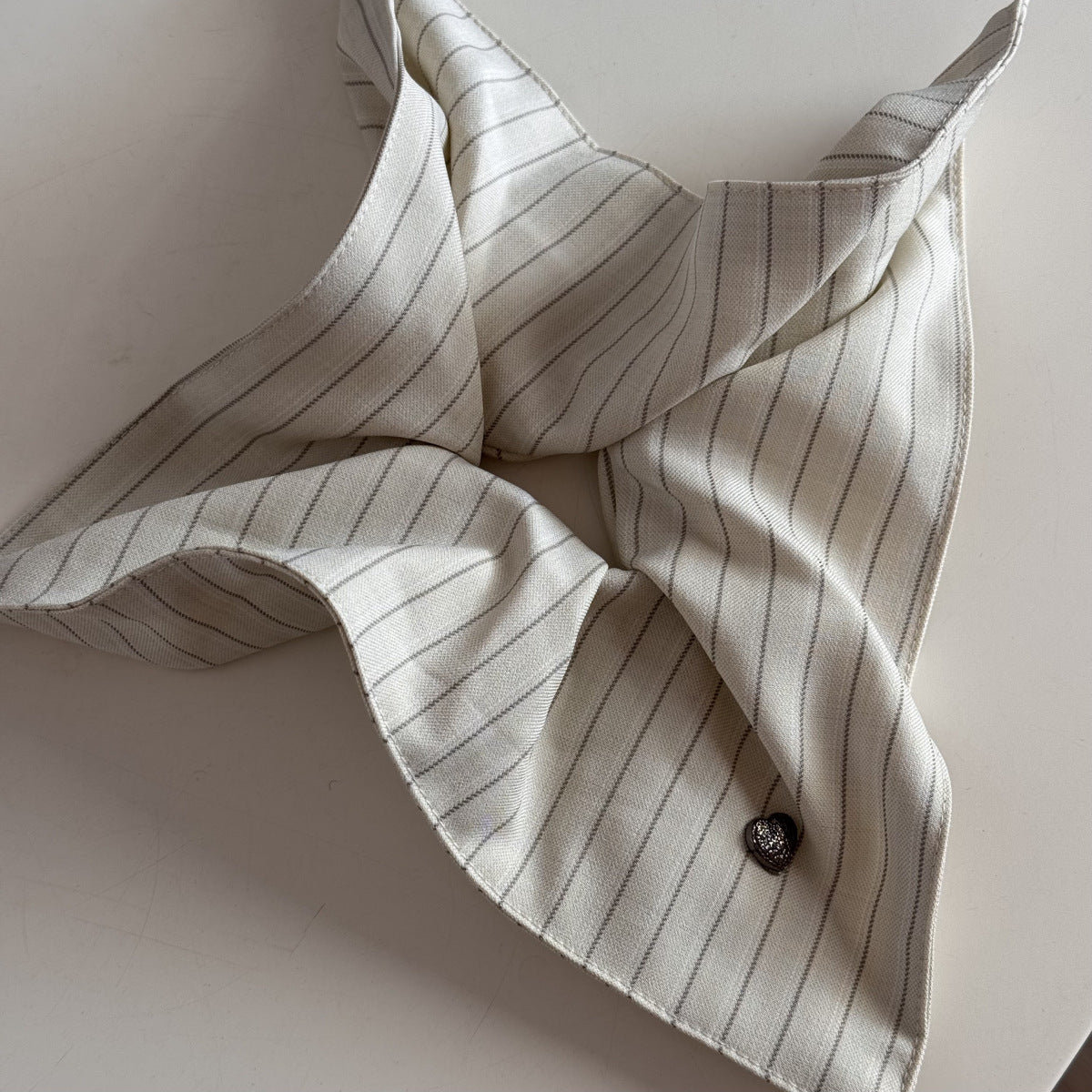 Fine Pinstripe Simple Love Hair Tie