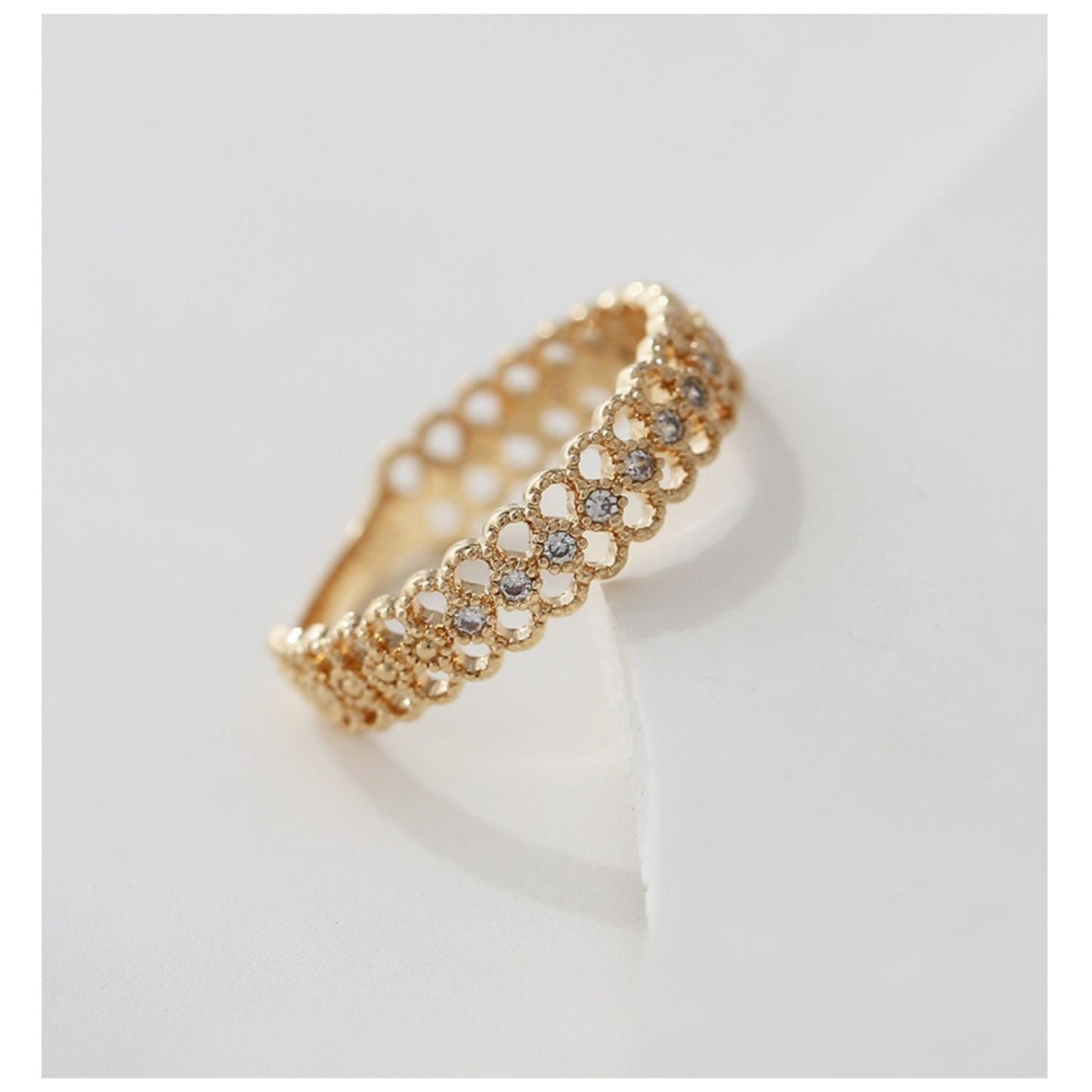 Lace Hollow Rhinestone Vintage Rings