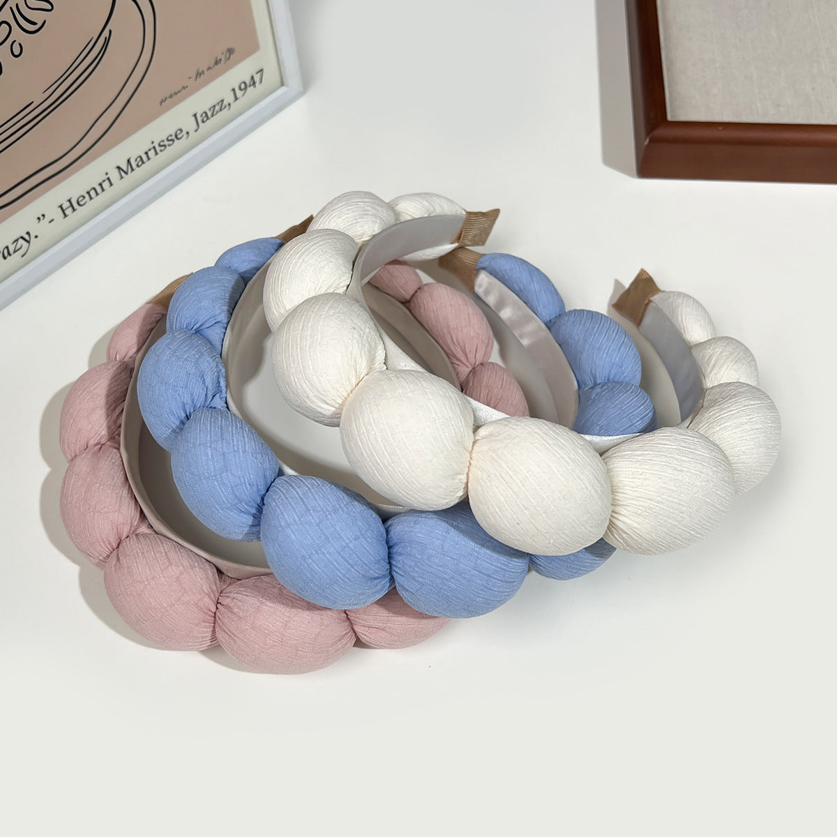Sponge Twist Clouds Hairband