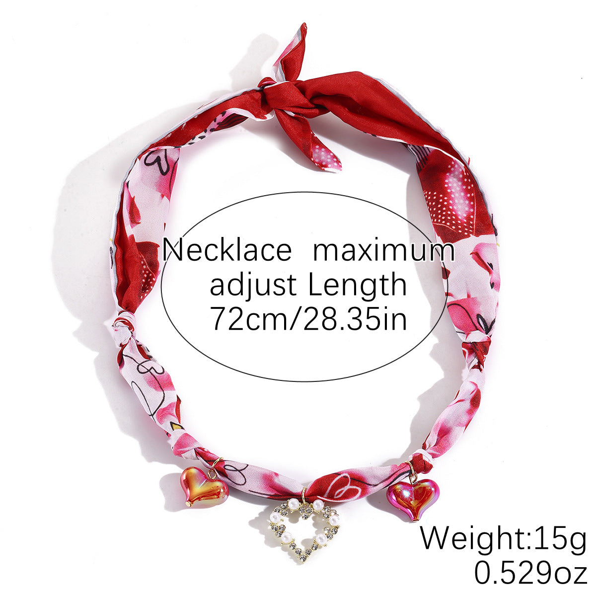 Elegant Pendant Floral Scarf Necklace