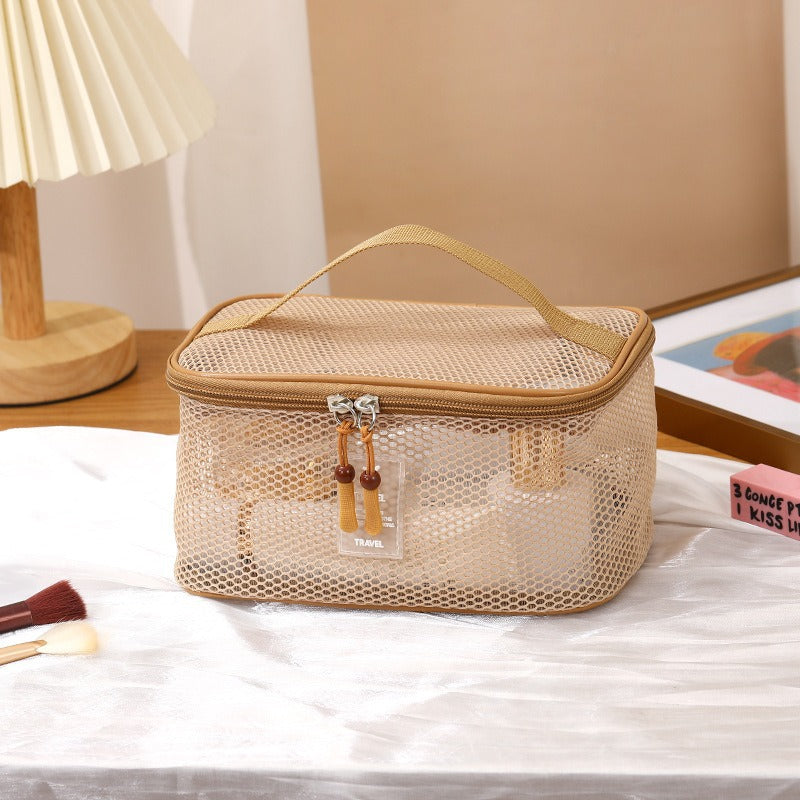 Solid Color Foldable Organizer Tote Bag