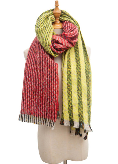 Vintage Stripe Patchwork Scarves