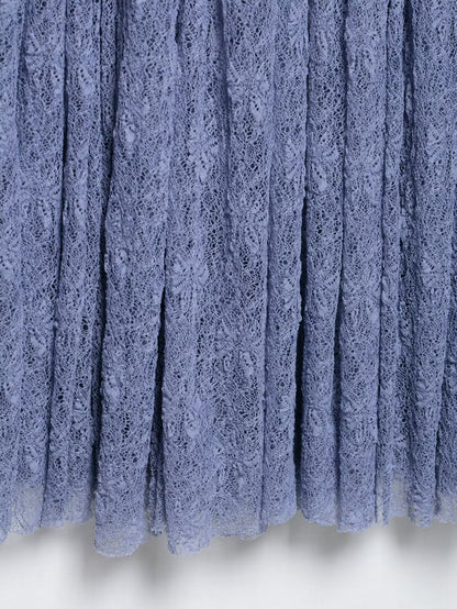 Lace Ruffle Spaghetti Top Maxi Skirt Sets