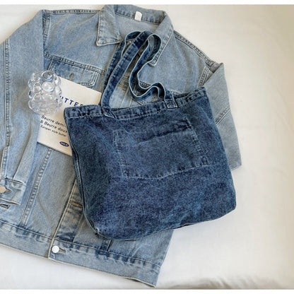 2+ Washed Pocket Demin Shoulder Bags