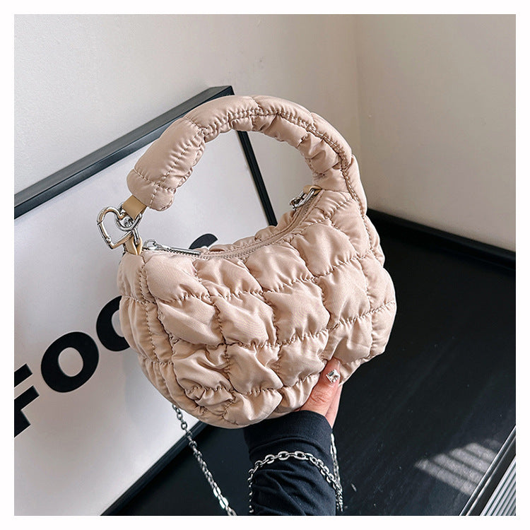 Cute Cloud Puffer Chain Mini Handbag