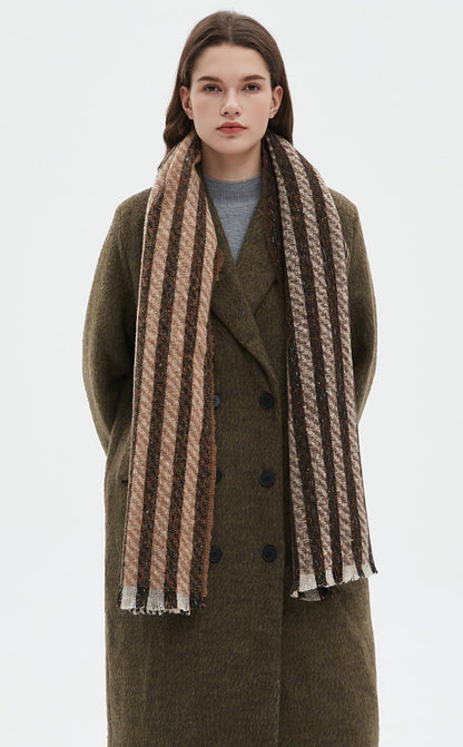 Vintage Stripe Patchwork Scarves