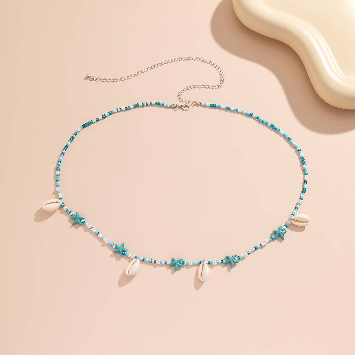 Simple Beaded Shell Waist Chain