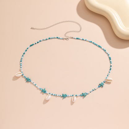 Simple Beaded Shell Waist Chain
