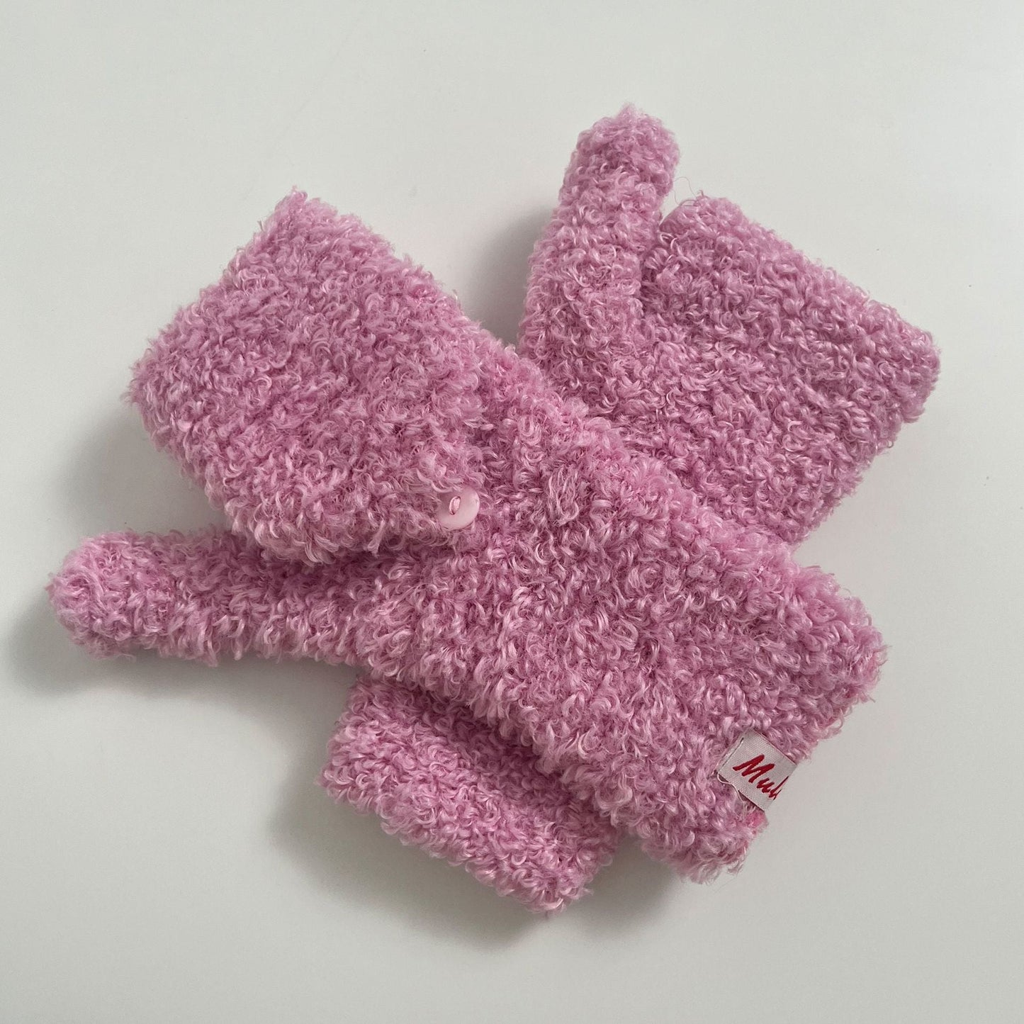 Cute Warm Knitted Convertible Mittens Flap Cover