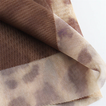 Simple Print Spaghetti Strap Maxi Dress