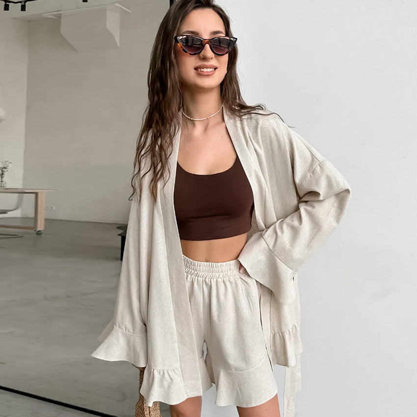 Flounce Simple Loose Homewear Sets