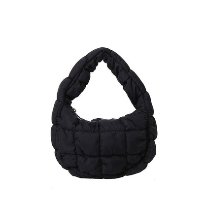 Solid Color Cloud Bag Cute Mini Handbag