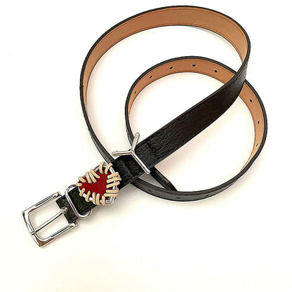 Red Love Distressed Letter Casual Belt