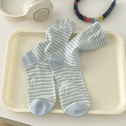 Minimalist Stripe Breathable Mid-Calf Socks
