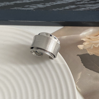 Elegant Enamel Double-Layer Open Ring