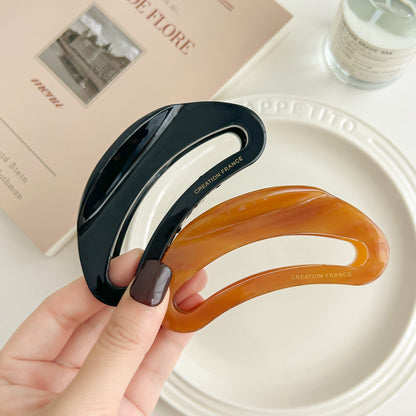 2+Hellow Out Oval Simple Hair Clips