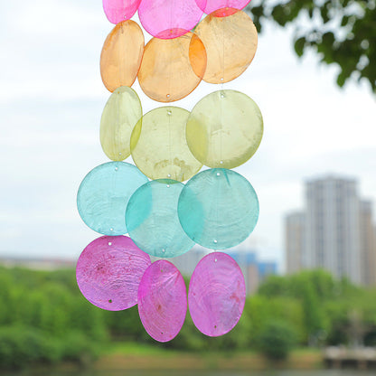 2+Colorful Beaded Shell Suncatcher Hangings