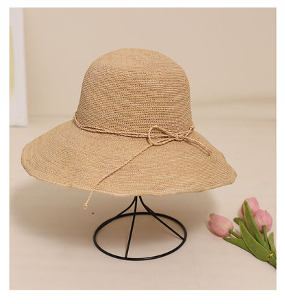 Casual Solid Color Handwoven Fisherman Hat