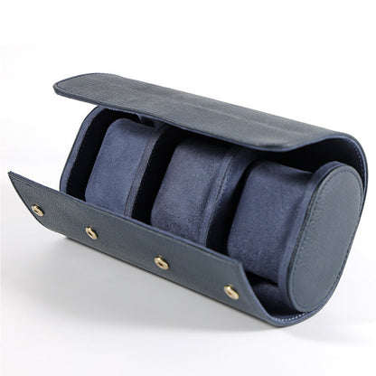 Portable PU Leather Watch Roll Organizer