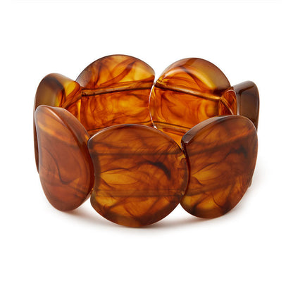 Trendy Irregular Texture Acrylic Bangle Bracelet