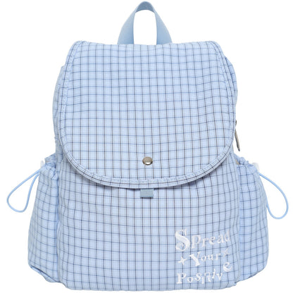 Plaid Casual Nylon Cute Backpack