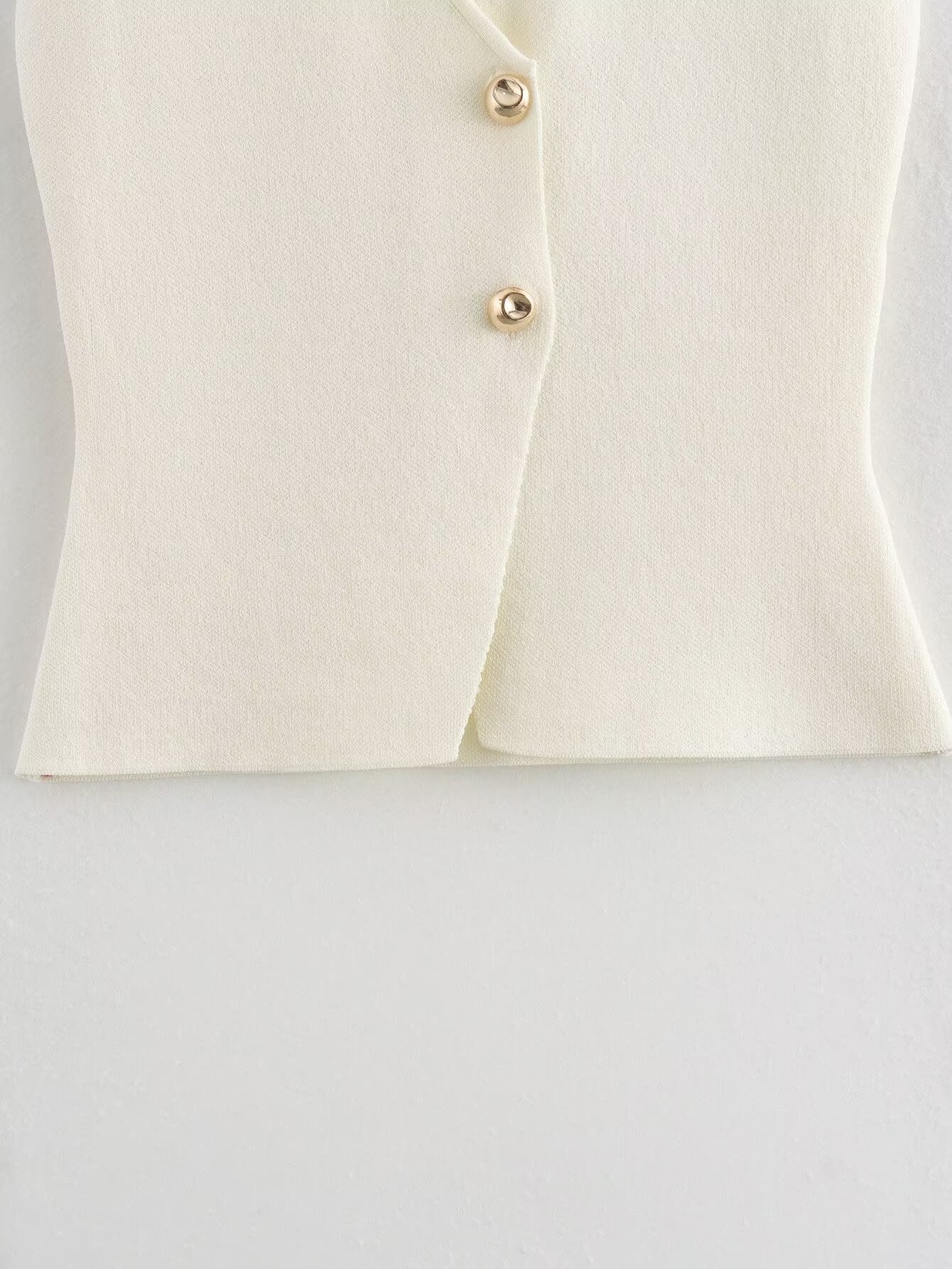 Casual Solid Color Button Down Knit Vest