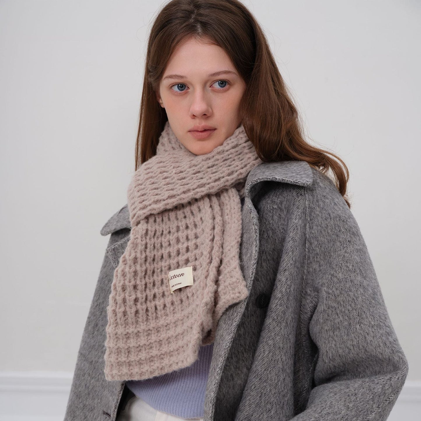 Solid Color Simple Soft Knit Scarve