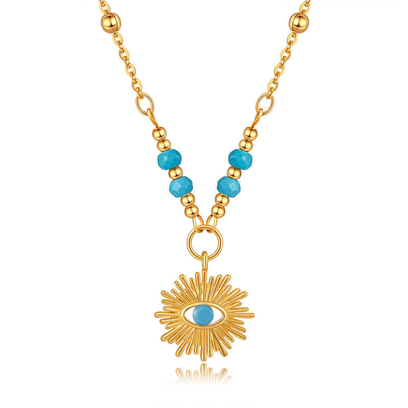 Vintage Eyes Turquoise Necklace