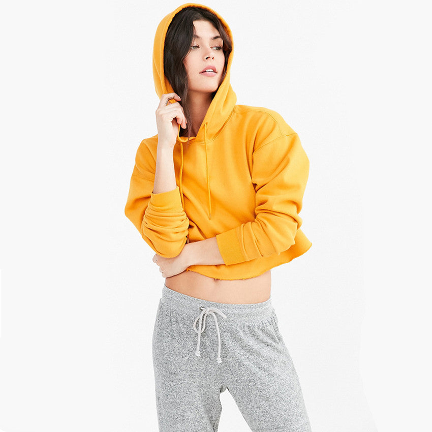 Loose Hooded Short Hoodie