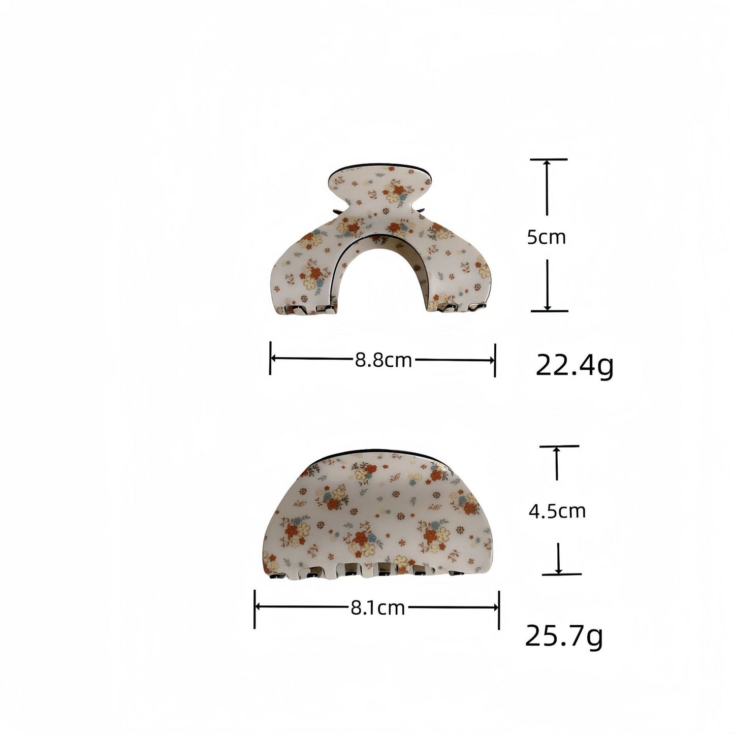 Cute Flower Geometric Acrylic Hair Claw