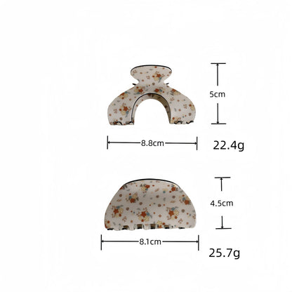 Cute Flower Geometric Acrylic Hair Claw