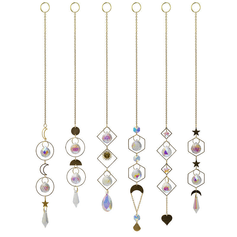 Sun Star Colorful Hanging Crystal Decoration