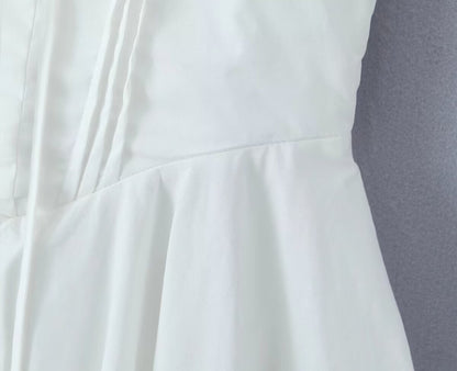 Classic Solid Color Sleeveless Mini Dress