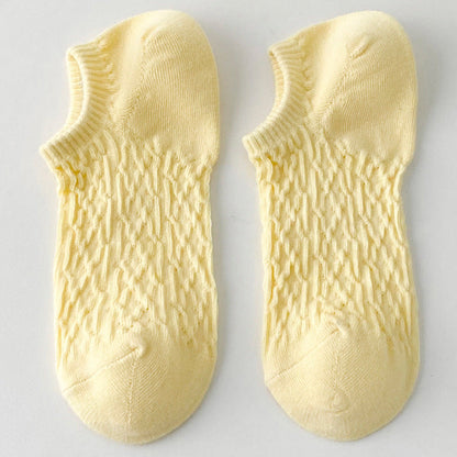 Twist Solid Color Sweet Low Ankle Socks