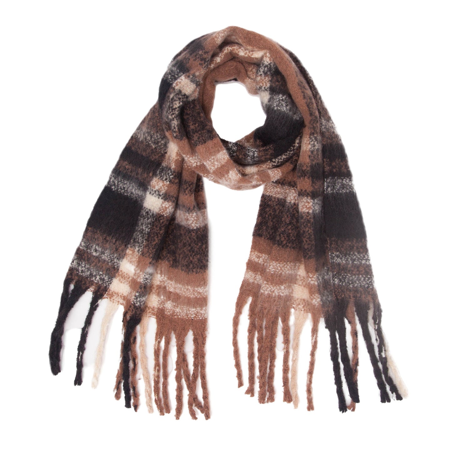 Tassel Plaid Vintage Scarves