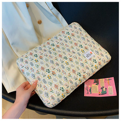 Flower Love Print Cute Laptop Ipad Bag