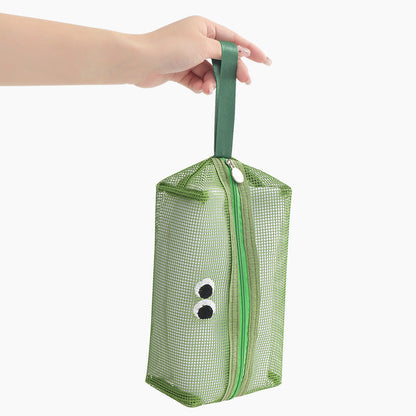 Cute Eyes Simple Portable Mesh Handbags