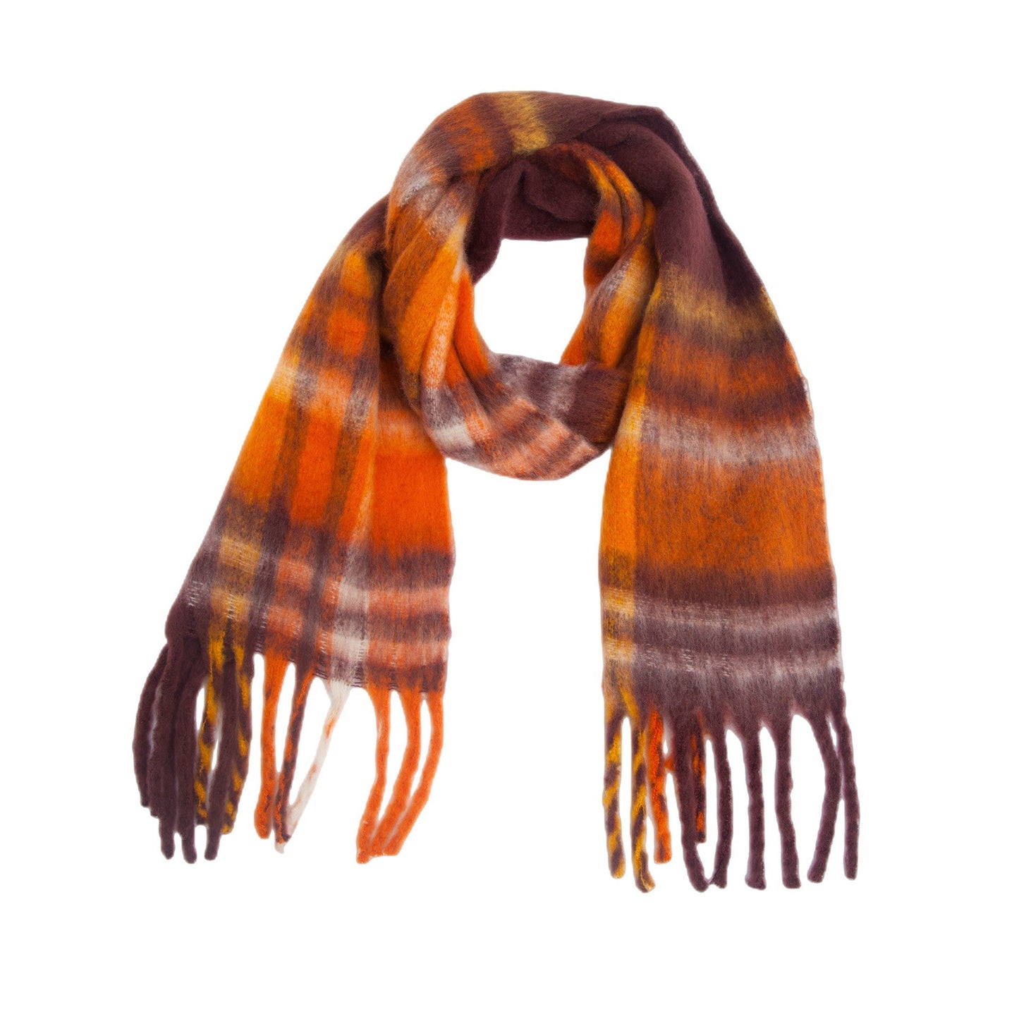 Coloful Plaid Tassel Scarves