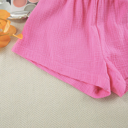 Solid Color Loose Casual Homewear Sets