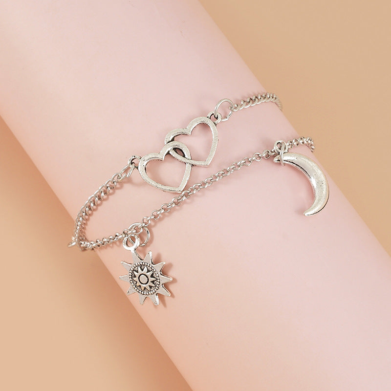 Sun & Moon Simple Anklet