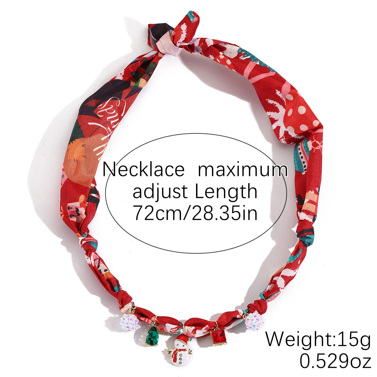 Elegant Pendant Floral Scarf Necklace