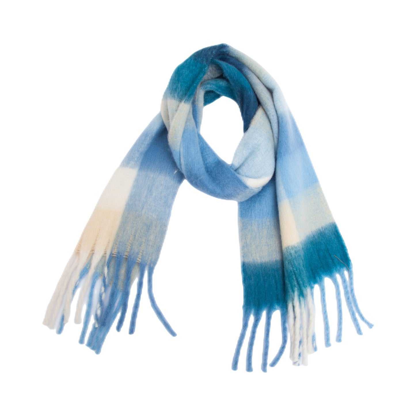 Coloful Plaid Tassel Scarves