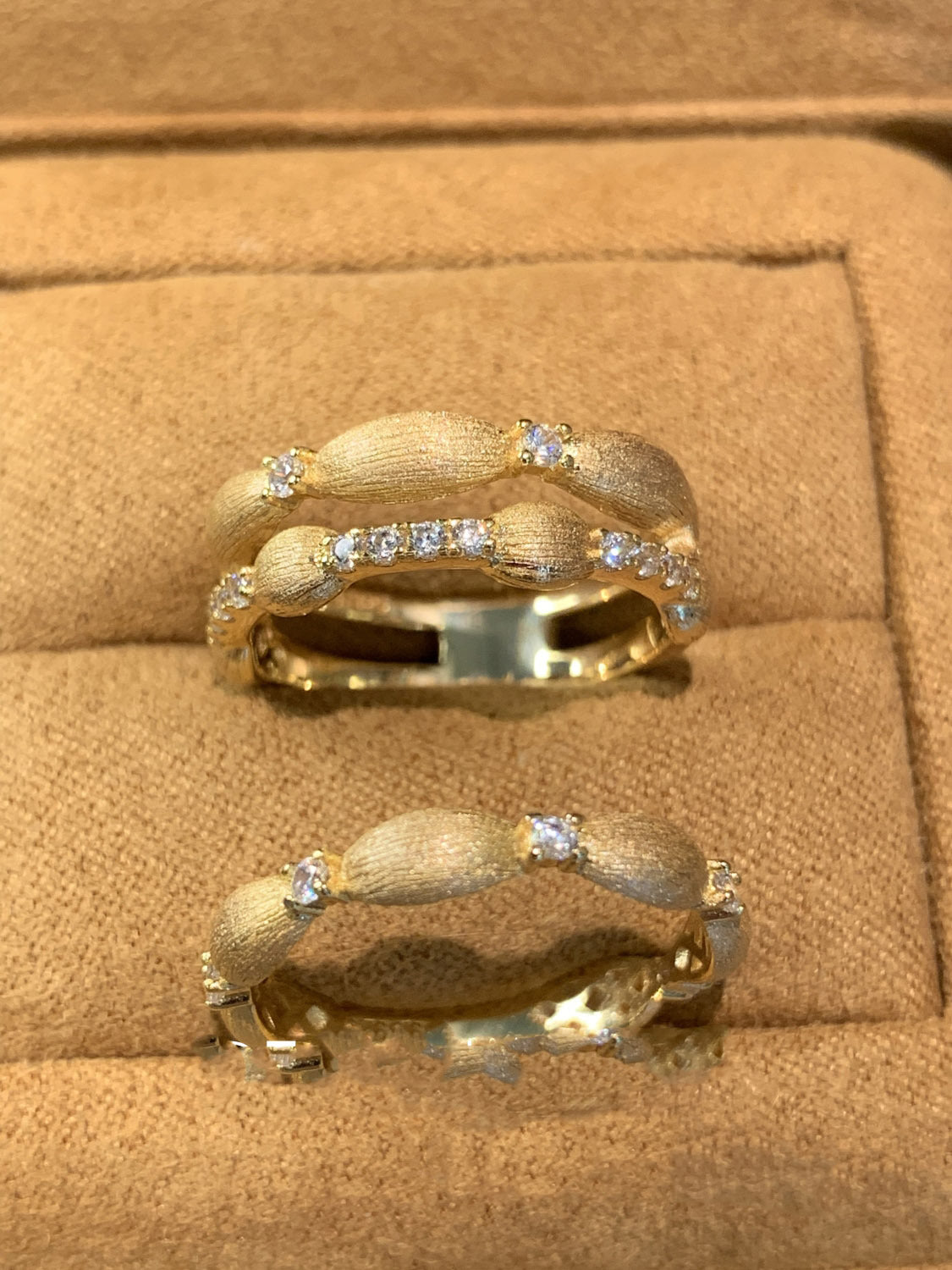 Layered Rhinestone Vintage Elegant Rings