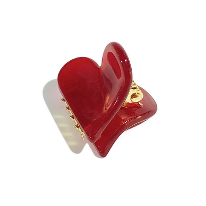 Minimalist Heart Small  Acetate Hair Claw