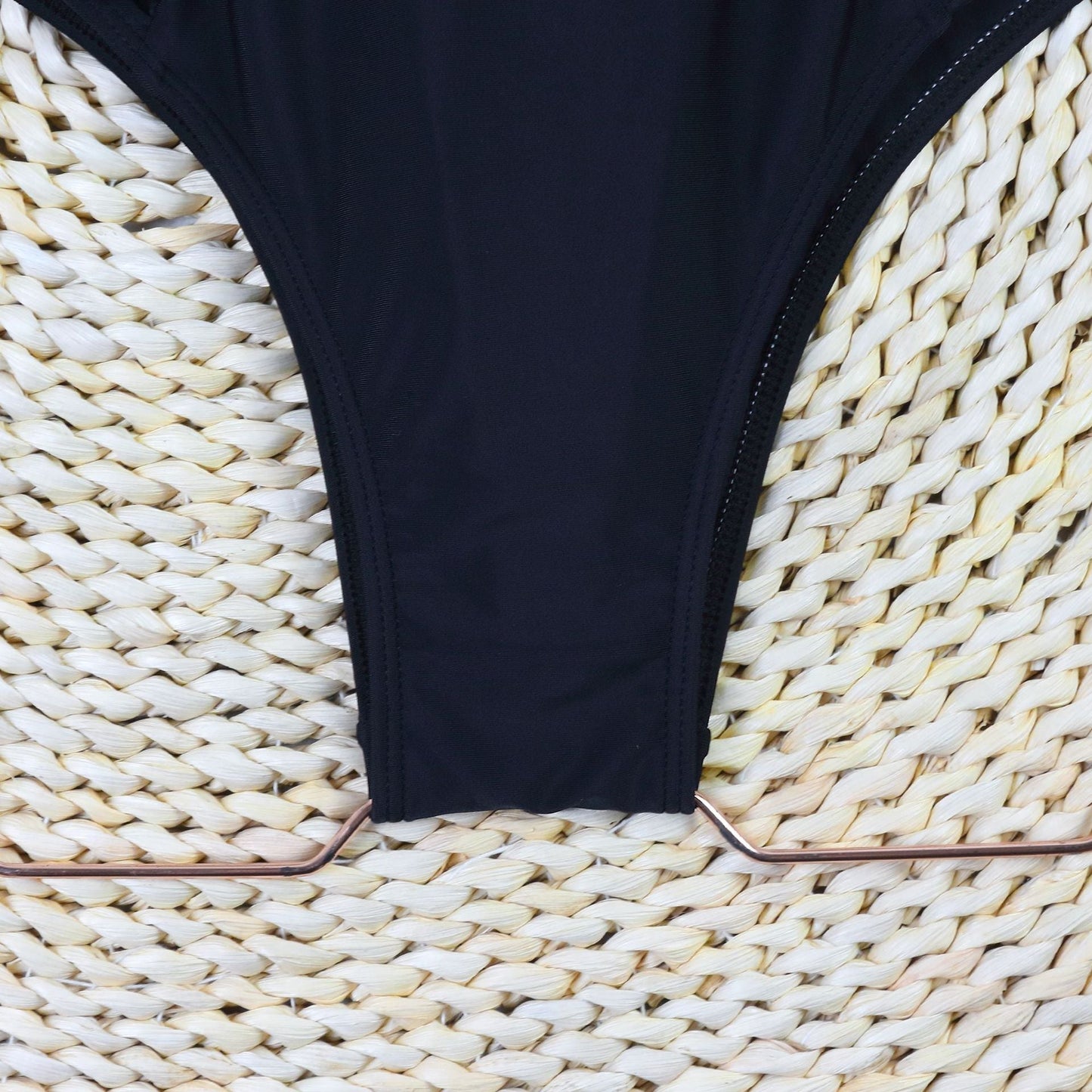 Flounce V-Neck Backless One Piece Swimwear