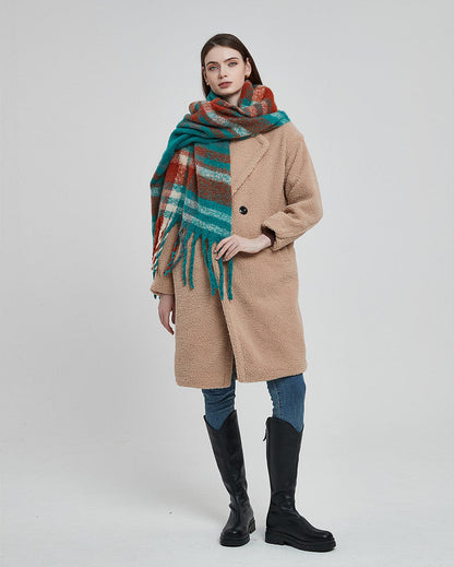 Tassel Plaid Vintage Scarves