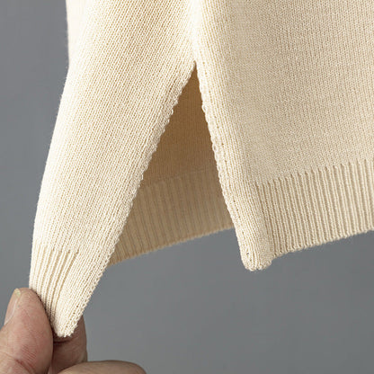 2+ Solid Color V-Neck Knit Sets