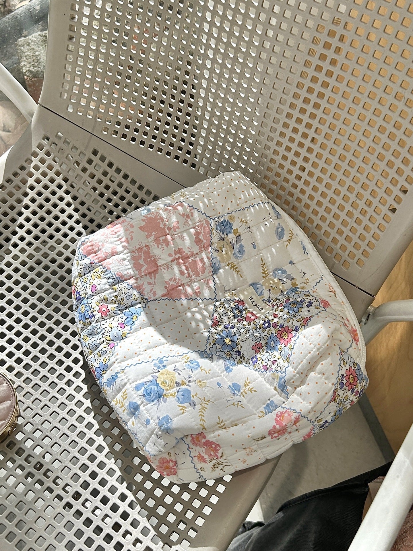 Floral Print Simple Sweet Coametic Bag